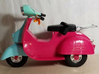 Our Generation Og American Girl Fuchsia Vespa Scooter Motorcycle For 18 " Fits
