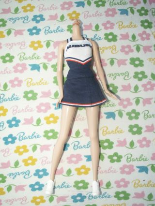 Auburn University Barbie® Doll Fashionista Sized Cheerleader Costume Only