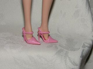 Barbie 2009 Model Muse Pink Holiday High Heel Shoes Accessory For Doll