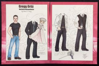 Gregg Ortiz Paper Doll By Diana Vining,  Mag.  Pd.  2011