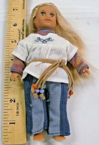 American Girl Doll Mini Julie 6.  5 " Miniature Soft Body Clothes 597