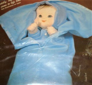 My Sweet Baby Doll Kit Vintage1984 Soft Sculpture Baby Boy Awake - Puppet Too