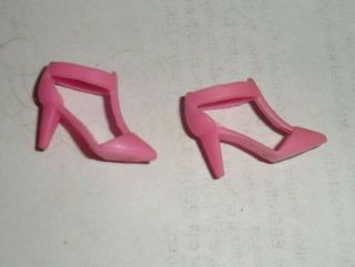 Barbie Silkstone Medium Pink T Strap Heels Shoes