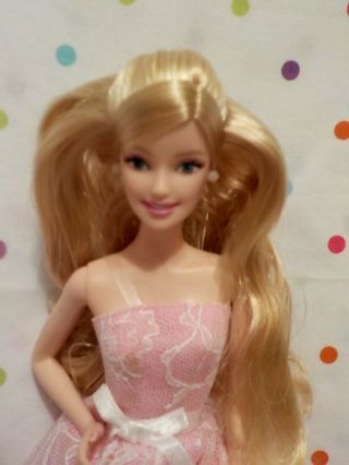 Gorgeous Model Muse Barbie Doll,  Gorgeous Pink Gown,  Blonde,  Shoes,  Excd Mattel
