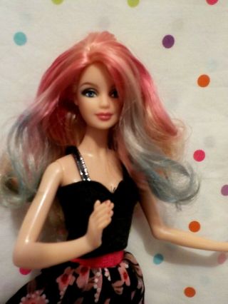 Gorgeous Model Muse Barbie Doll,  Gorgeous Long Dress,  Streaked Hair,  Excd Mattel