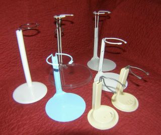 Seven Doll Stands: Various sizes 3 
