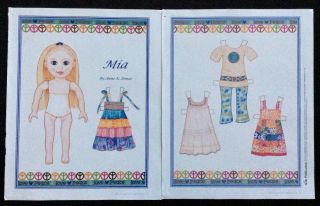 Mia Paper Doll By Anne Donze,  Mag.  Pd.  2013