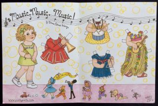 Music,  Music,  Music Paper Doll By Diana Vining,  Mag.  Pd.  2007
