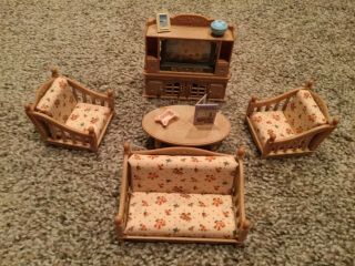 Sylvanian Families Calico Critters Living Room Furniture Set