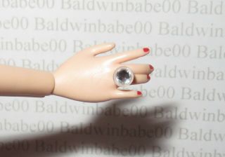 Jewelry Mattel Barbie Doll Faux Diamond Andy Warhol Superstar Ring Accessory