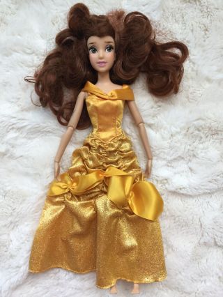 Disney Store Ltd London Belle Beauty And The Beast Barbie Doll With Gown