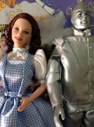 Barbie As Dorothy And Ken As The Tin Man From The Wizard Of Oz
