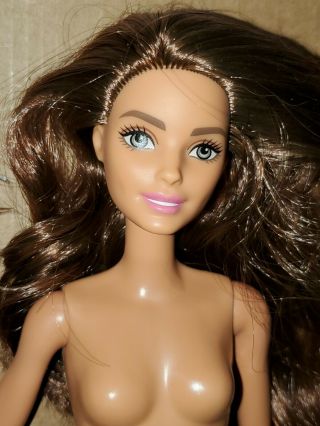 Yoga Brunette Barbie Doll On Fashionista Body Nude For Ooak Or Play