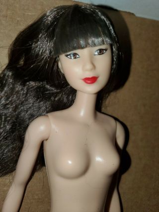 Fashionista 19 Ruby Red Floral Barbie Doll Nude For Ooak Or Play
