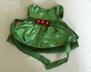 Bitty Baby American Girl Doll Clothes 2001 Holiday Xmas Outfit Poinsettia Dress
