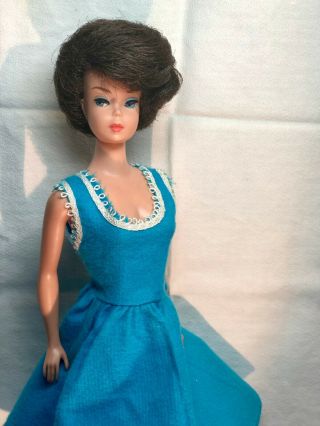 Flirty Turquoise Clone Dress For Vintage Barbie,  Ships
