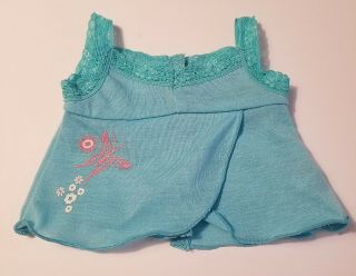 RETIRED AMERICAN GIRL DOLL BLUE PAJAMA SET WITH SLIPPERS AND ANKLE BRACELET 2