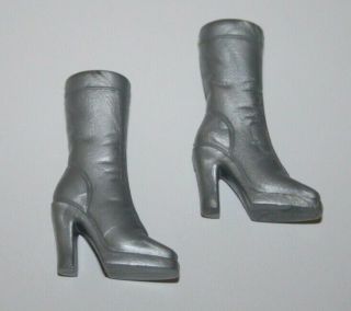 Barbie Doll Grey Mid - Calf Boots
