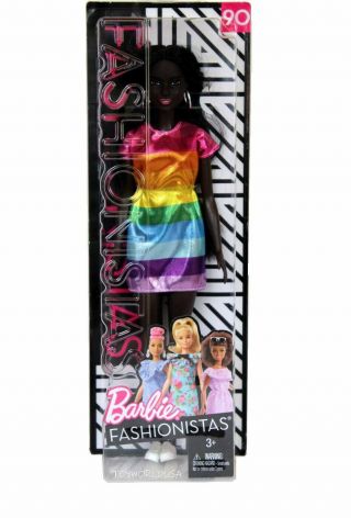 Fashionistas 90 Rainbow Dress Aa Barbie Doll Fbr37 Non - Package