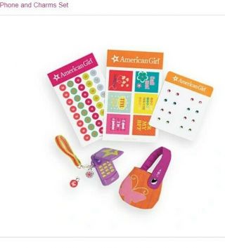 American Girl: Just Like You Phone,  Charms Set (retired 2008 - 2010)