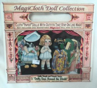 1995 Magicloth Dolly Dingle Paper Dolls Dolly Goes Around The World