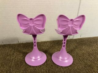 Barbie Pinktastic Glam Vacation House Lavender Stools Bow Chairs 2