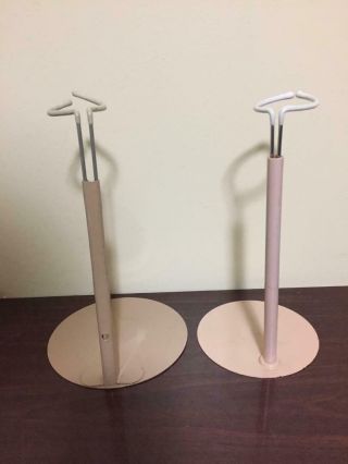 2 DOLL STANDS Tan 9 