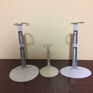 3 Doll Stands White 2 8 " Tall Expand To 13 " Tall 1 4 " Tall Expands To 8 " Tall