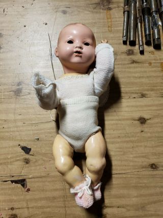Vintage Germany Doll Creepy Halloween Prop.