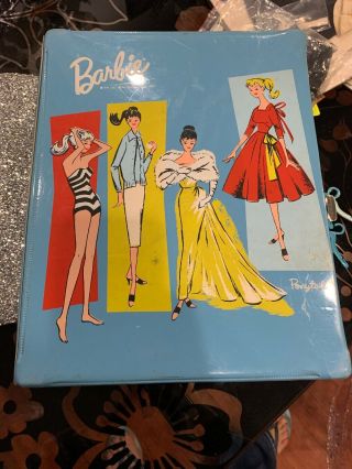 Vintage Mattel 1961 Barbie Vinyl Travel Carrying Case Large