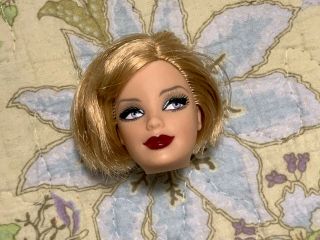 Barbie Fashion Doll Accessory Head Rooted Lashes Model Muse Cut Hair Ooak