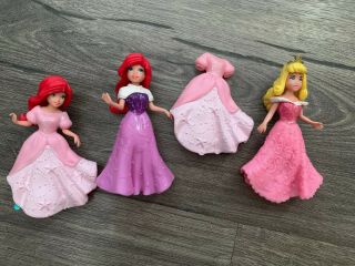 Disney Princess Mermaid Ariel Polly Pocket Dolls Dresses