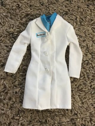 1997 Barbie Dds Dentist White Coat Jacket Outfit