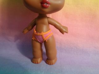 2004 Baby Bratz Doll Molded Hair African American - - missing pig tails 3