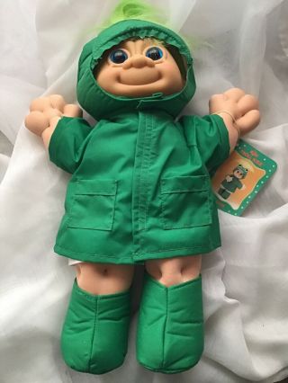 Troll Kidz Plush Doll 12 " Green Froggie - Russ