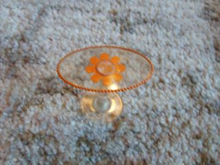 American Girl Mini Illuma Groovy Flowered Orange Table