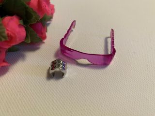 Htf Fab Faces Bling My Scene Barbie Doll Fashion Accessories Glasses Bracelet