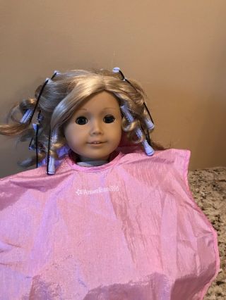 American Girl Doll Curler Set With Curlers/curler Papers/shawl/booklet.