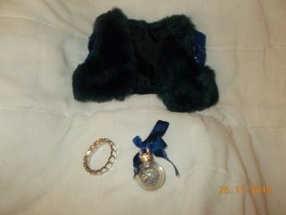 American Girl Doll Happy Holidays Accessories Set Blue Sparkle Shrug Ornament,