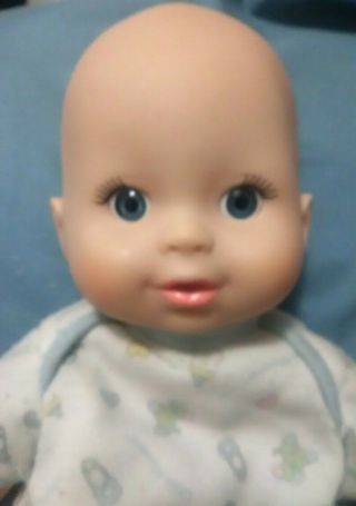 Fisher - Price 2004 Little Mommy 12 " Newborn Infant Boy My First Baby Doll Blue