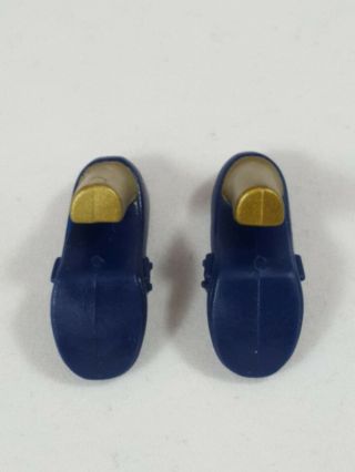 Barbie style Shoes blue gold High Heels Spike 3