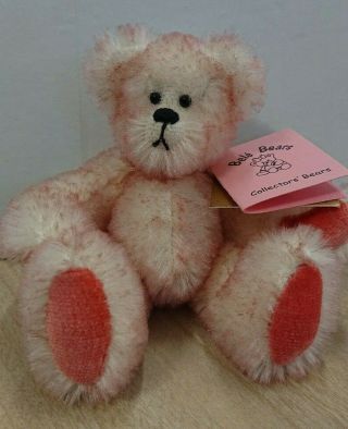 Bele Bears,  Limited Edition Handmade Teddy Bear.  No 2 Of 4.  Coral Mohair.  Vgc