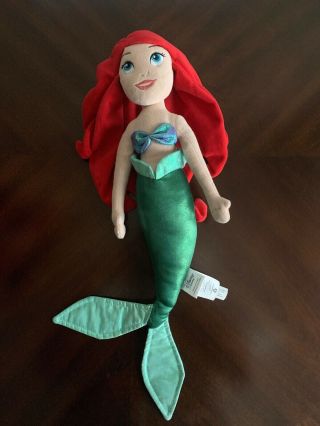 Disney Store Princess Ariel Soft Plush Doll 21 " The Little Mermaid
