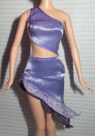 Cocktail C My Scene Barbie Doll Purple Peekaboo Dress Gown Accessory Clothing
