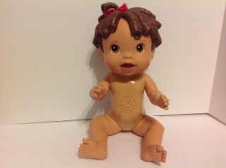 Baby Alive Doll Hasbro 2009 Interactive All Gone Molded Brown Hair Talks