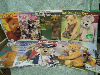 Rm - 427 Teddy Bear Magazines: (10) - Teddy Bear Review & Teddy Bear & Friends