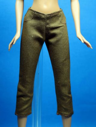 Barbie Jurassic Park Claire Warm Brown Capri Pants Regular Petite