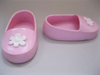 Our Generation Battat Fit American Girl 18 " Doll Pink Flower Flat Ballet Shoes