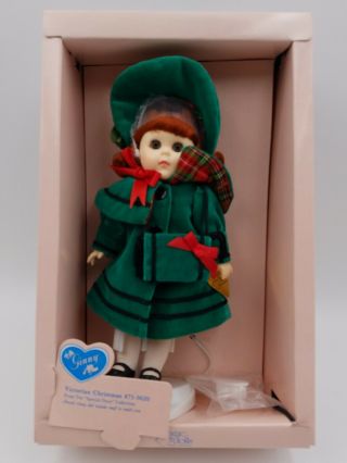 Vintage Ginny Doll Wearing 1991 Outfit Victorian Christmas