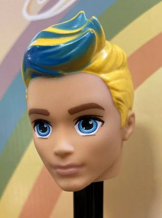 Barbie Video Game Hero Ken Male Man Doll Head Replacement Ooak